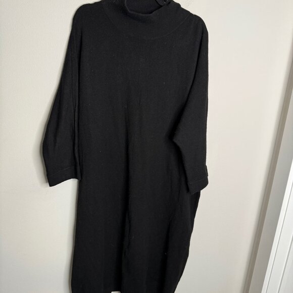Saturday Sunday x Anthropologie Women's Black Dolman Sleeve Midi Dress - Size XL - Picture 1 of 3